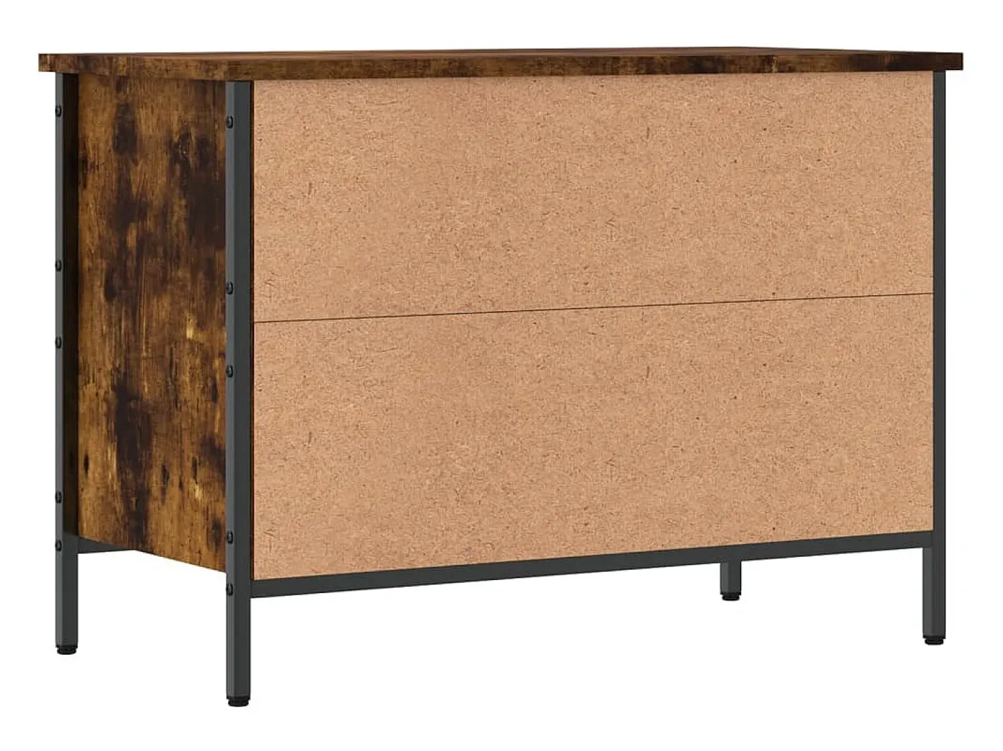 Zapatero roble ahumado 69x35x50 cm madera de ingeniería