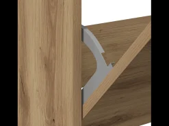 Zapatero Roble artesano 80x21x125,5 cm Madera de ingeniería