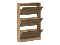 Zapatero Roble artesano 80x21x125,5 cm Madera de ingeniería