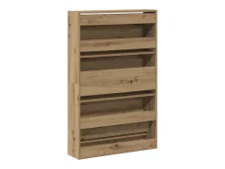 Zapatero Roble artesano 80x21x125,5 cm Madera de ingeniería