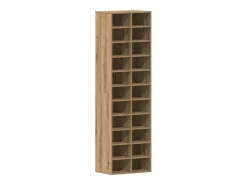 Zapatero roble craft 54x34x183cm madera de ingeniería