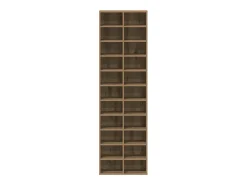 Zapatero roble craft 54x34x183cm madera de ingeniería