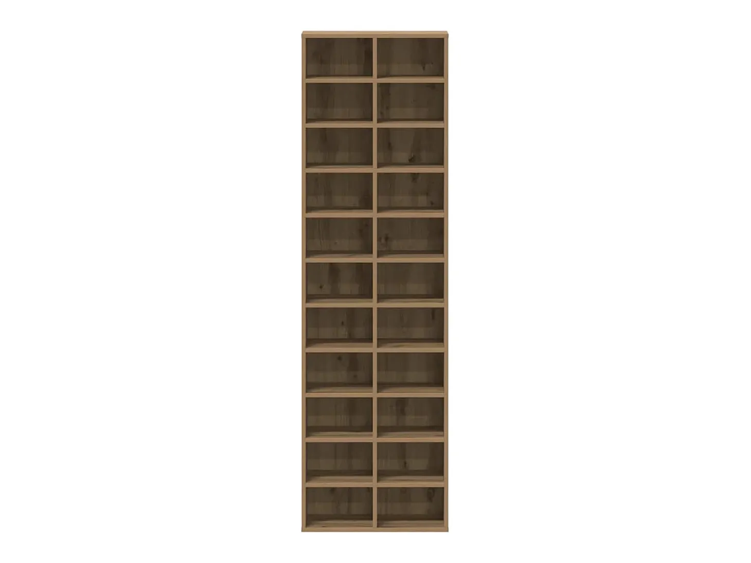 Zapatero roble craft 54x34x183cm madera de ingeniería