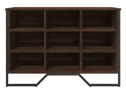Zapatero roble marrón 90x38x61,5 cm madera de ingeniería