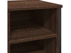 Zapatero roble marrón 90x38x61,5 cm madera de ingeniería