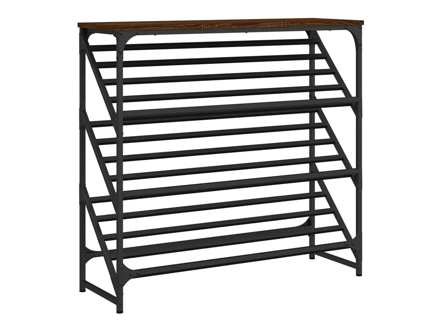 Zapatero roble marrón 90x30x85 cm madera de ingeniería