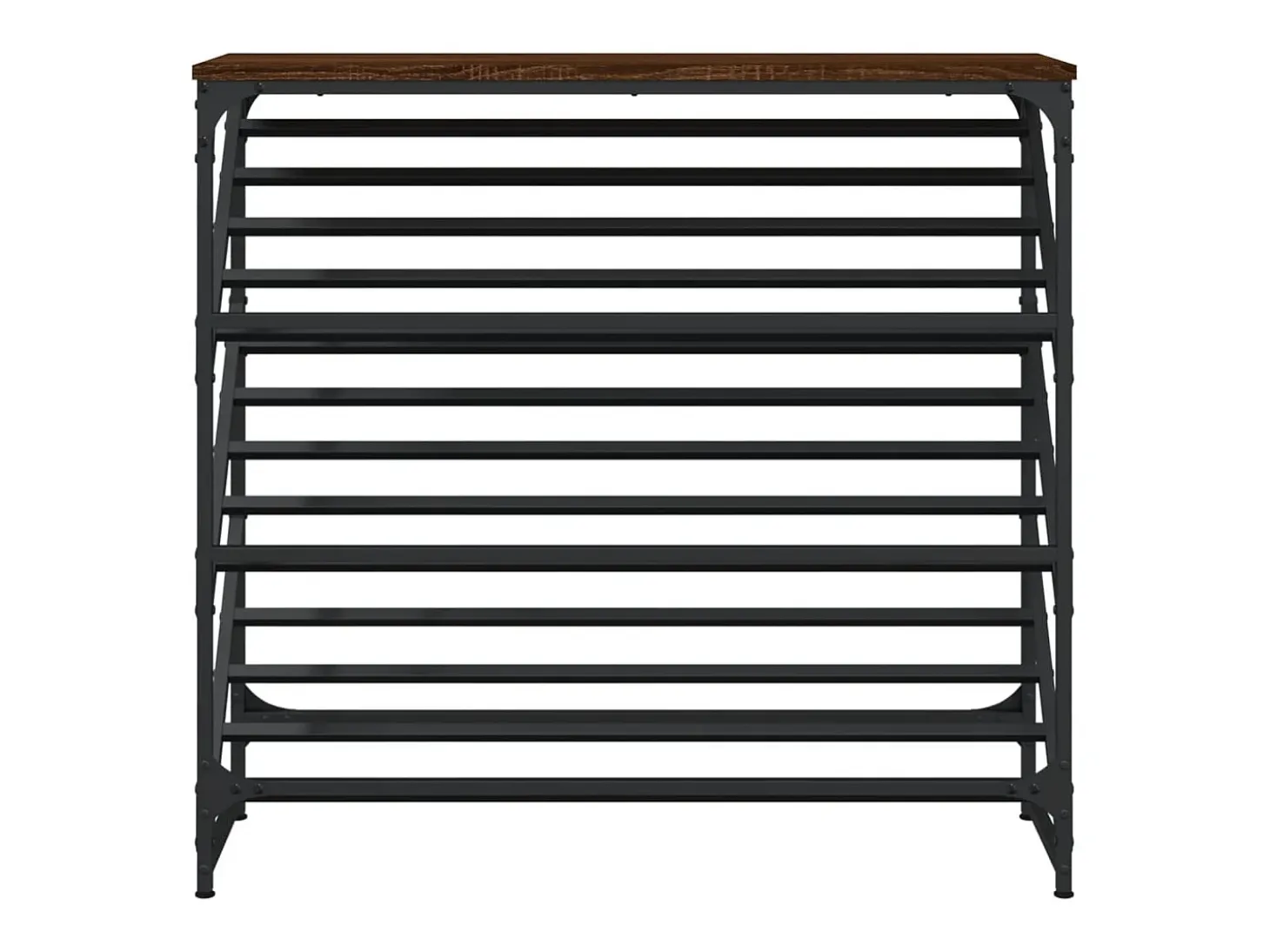 Zapatero roble marrón 90x30x85 cm madera de ingeniería