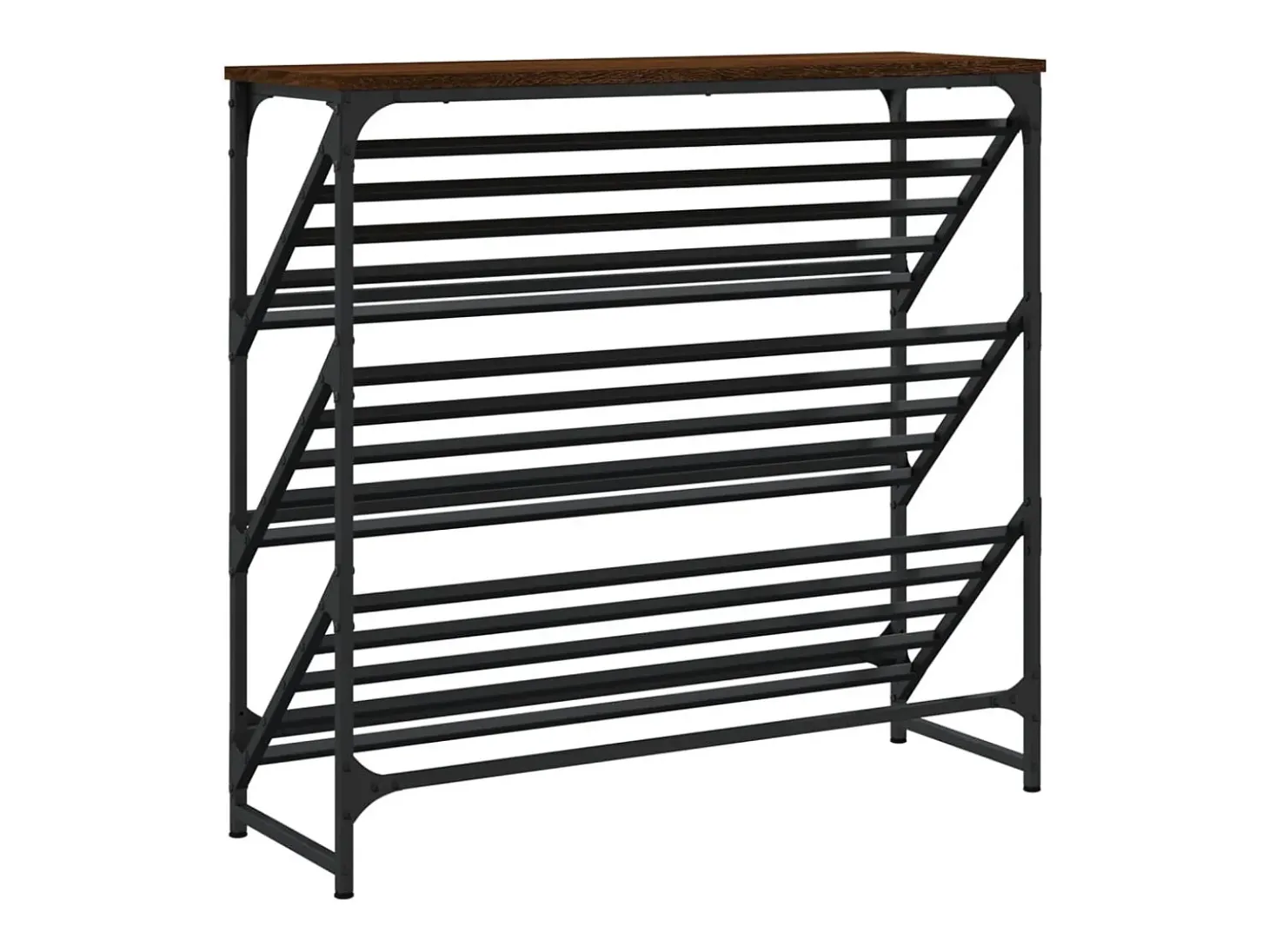 Zapatero roble marrón 90x30x85 cm madera de ingeniería