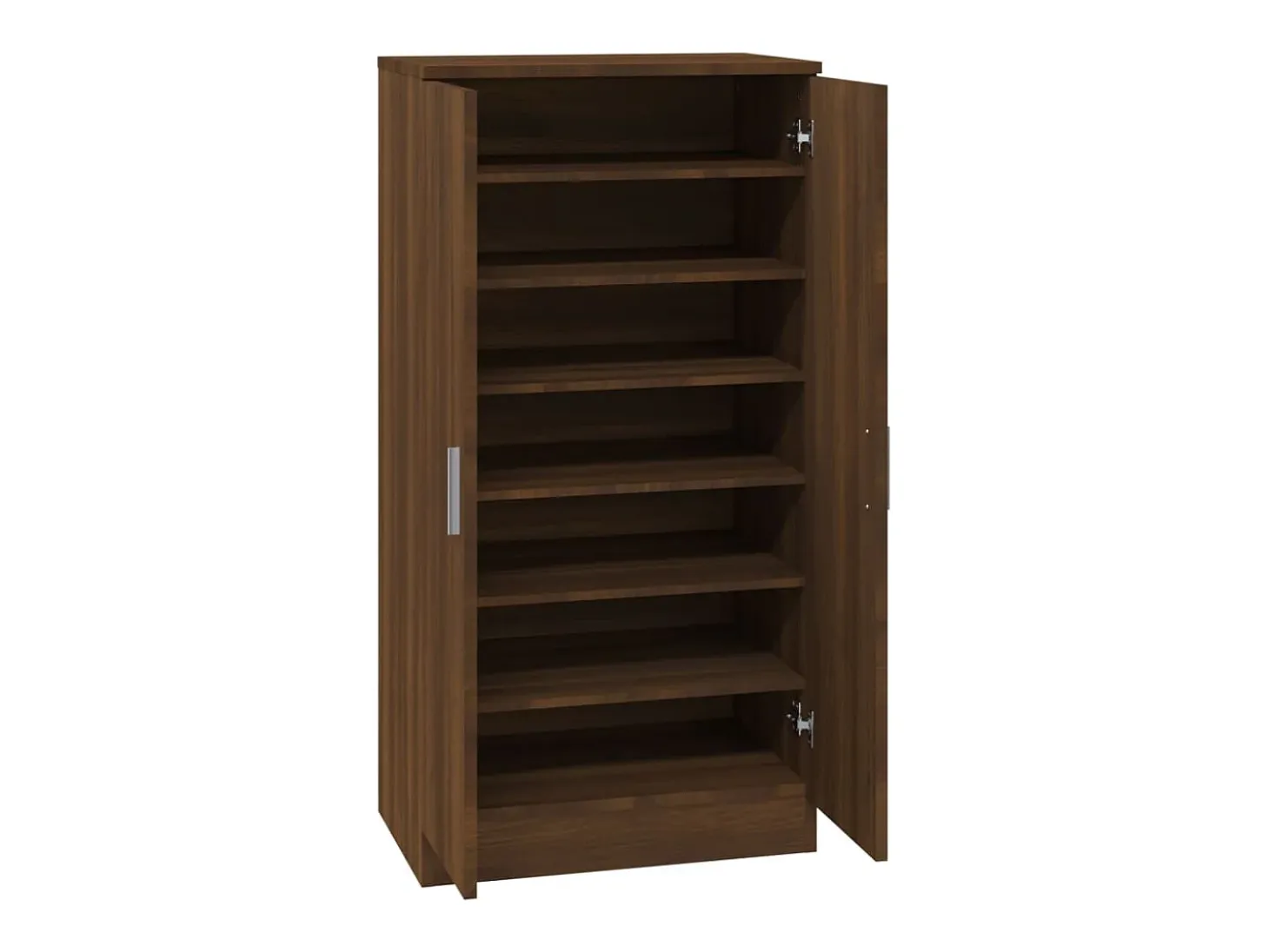 Zapatero Roble marrón 55x35x108cm Madera de ingeniería