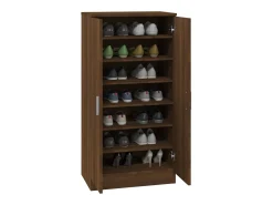 Zapatero Roble marrón 55x35x108cm Madera de ingeniería