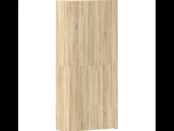 Zapatero roble Sonoma 80x35,5x180 cm Madera de ingeniería