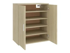 Zapatero roble Sonoma 60x35x70 cm Madera de ingeniería