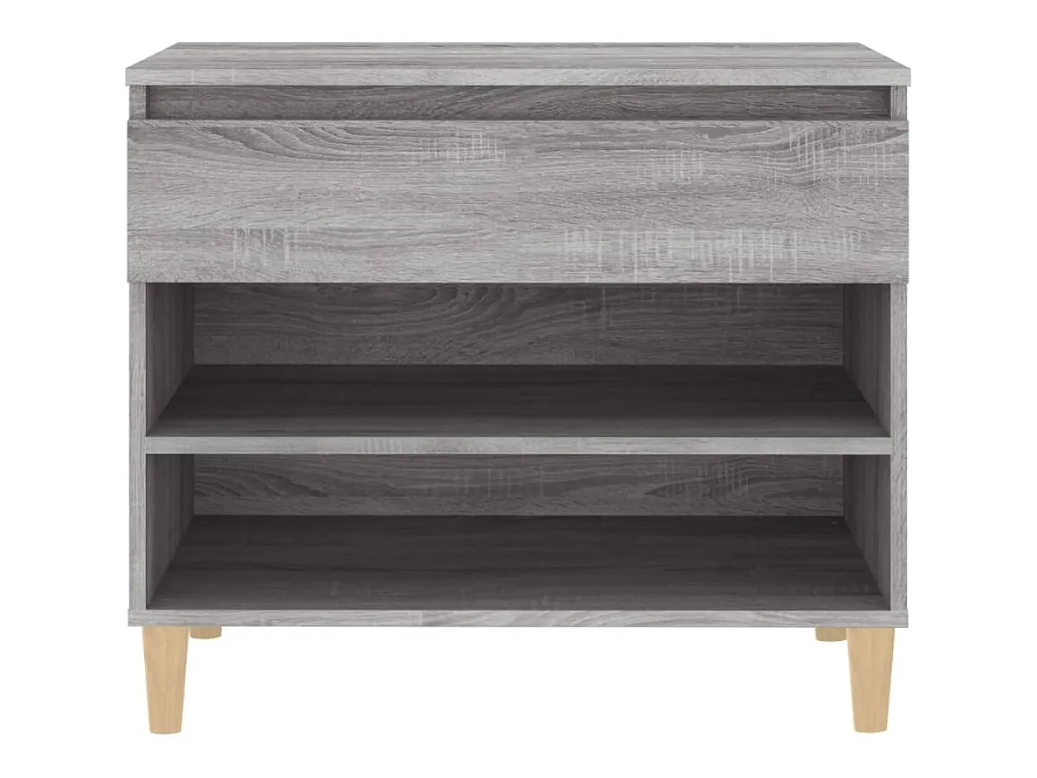 Zapatero Sonoma gris 70x36x60 cm madera de ingeniería