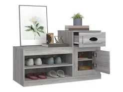 Zapatero Sonoma gris 100x42x60 cm madera de ingeniería