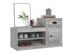 Zapatero Sonoma gris 100x42x60 cm madera de ingeniería