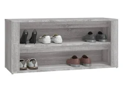 Zapatero Sonoma Gris 100x35x45 cm Madera de Ingeniería