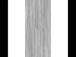 Zapatero Sonoma Gris 80x35,5x180 cm Madera de Ingeniería