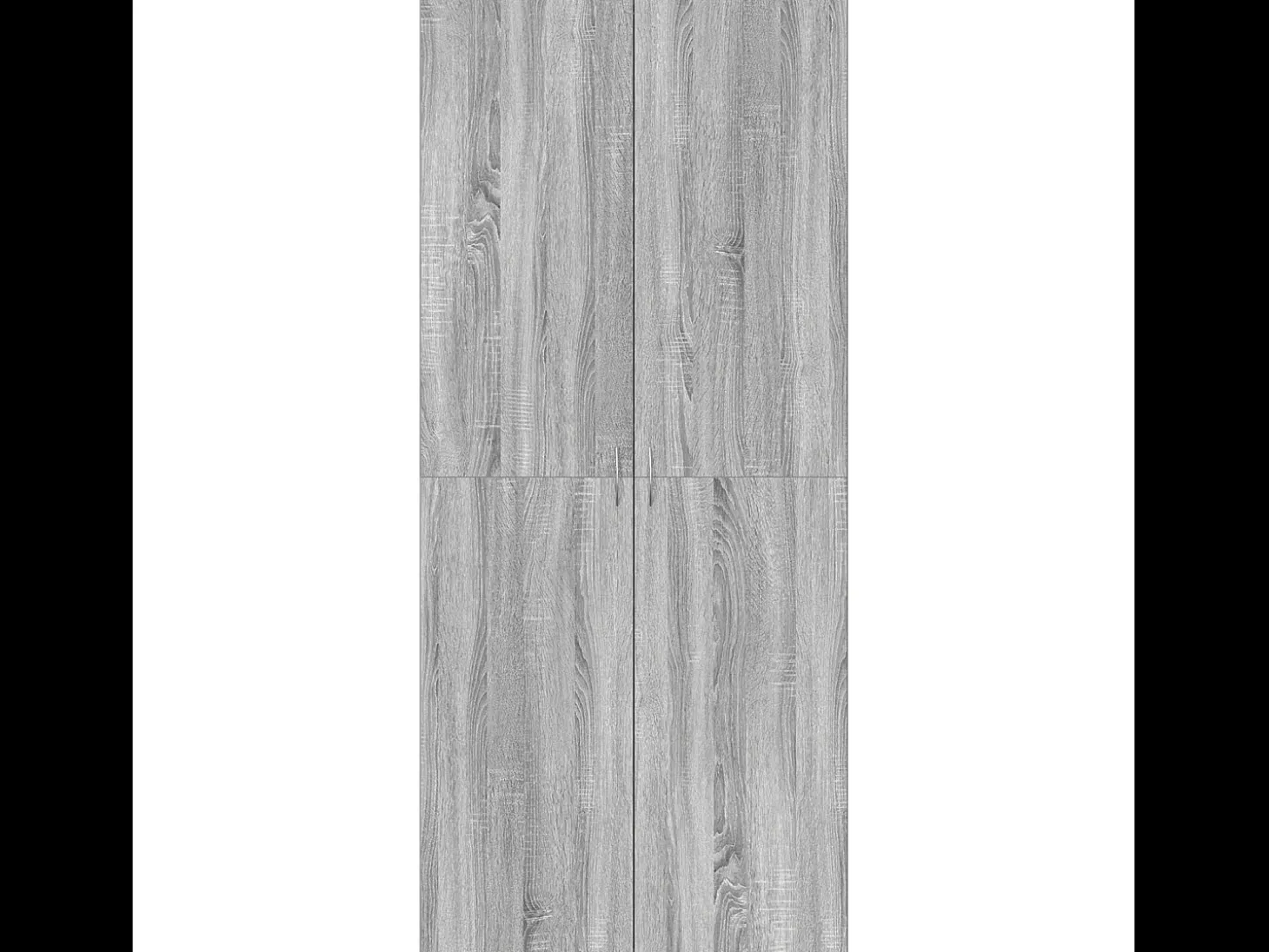 Zapatero Sonoma Gris 80x35,5x180 cm Madera de Ingeniería