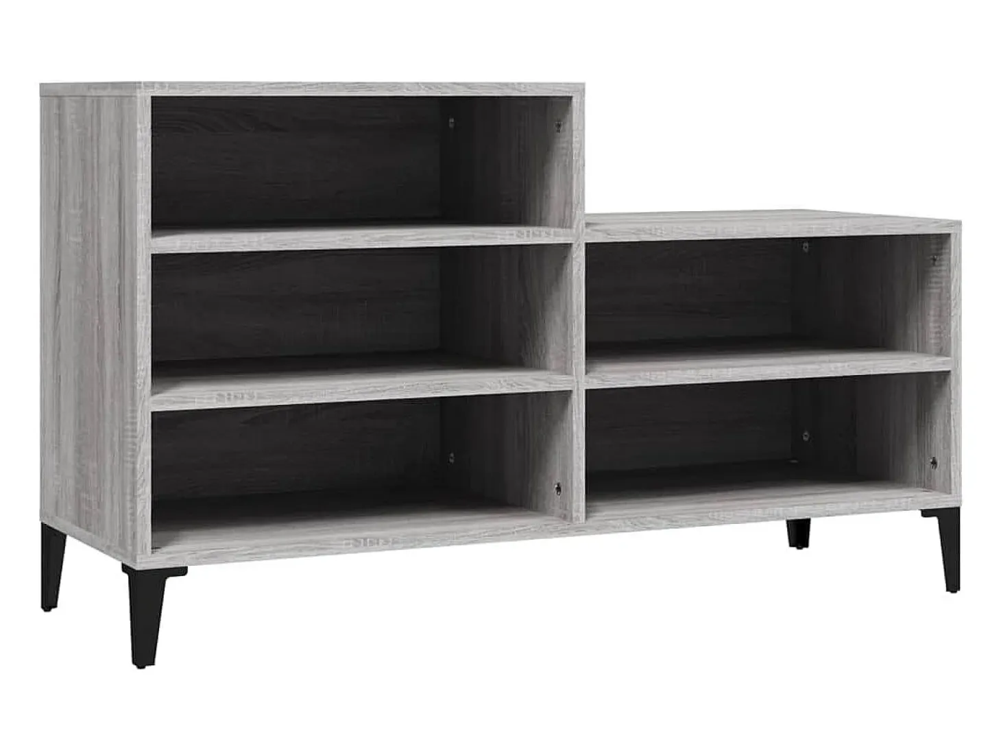 Zapatero Sonoma gris 102x36x60 cm Madera de ingeniería