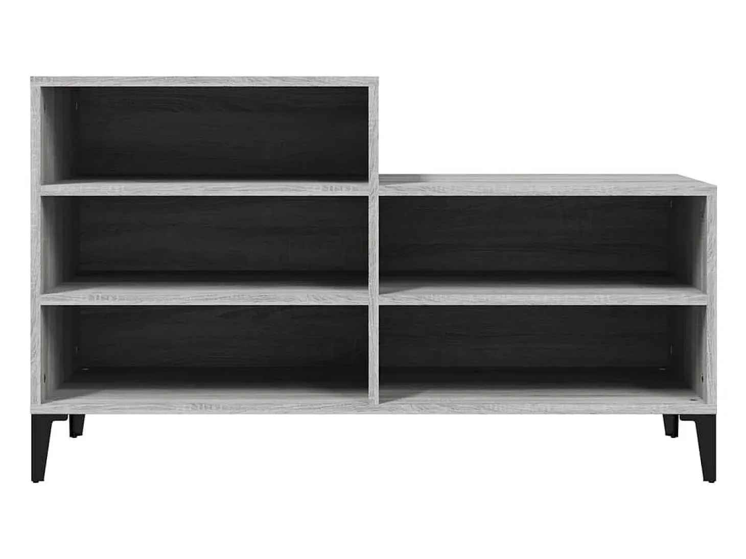 Zapatero Sonoma gris 102x36x60 cm Madera de ingeniería
