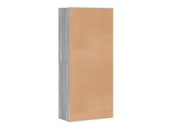 Zapatero Sonoma gris 80x39x178 cm madera de ingeniería