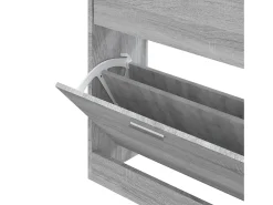 Zapatero Sonoma gris 63x24x81 cm Madera de ingeniería