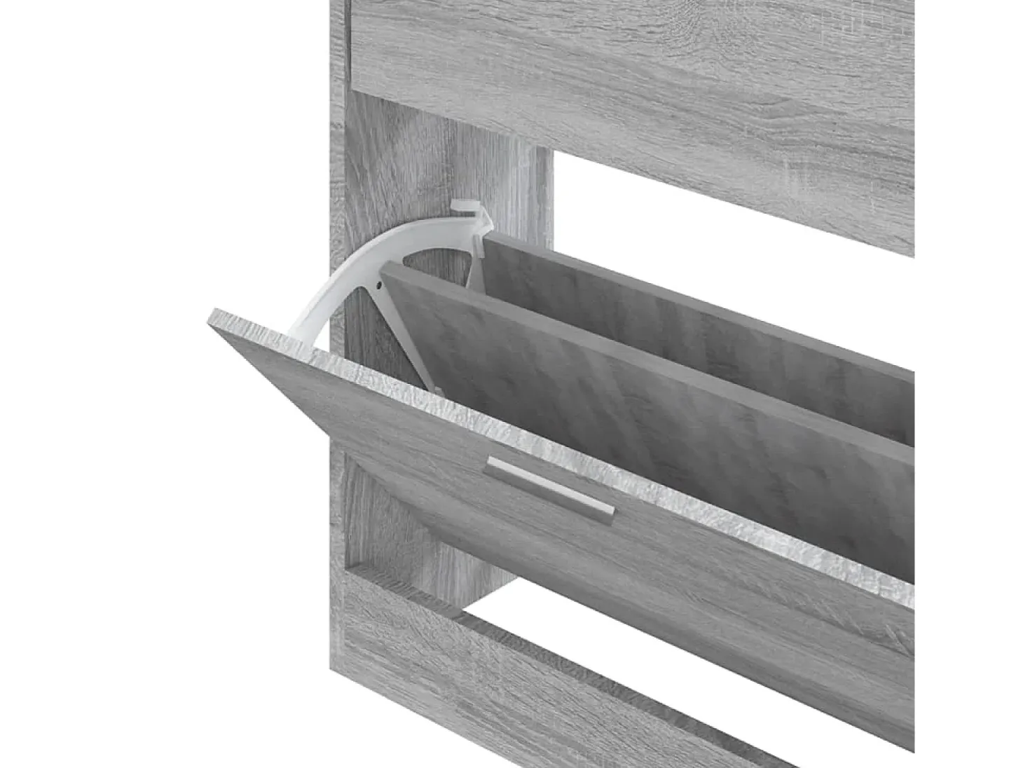 Zapatero Sonoma gris 63x24x81 cm Madera de ingeniería