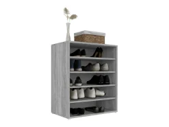 Zapatero Sonoma gris 60x35x70 cm Madera de ingeniería