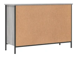 Zapatero Sonoma gris 100x35x70 cm madera de ingeniería
