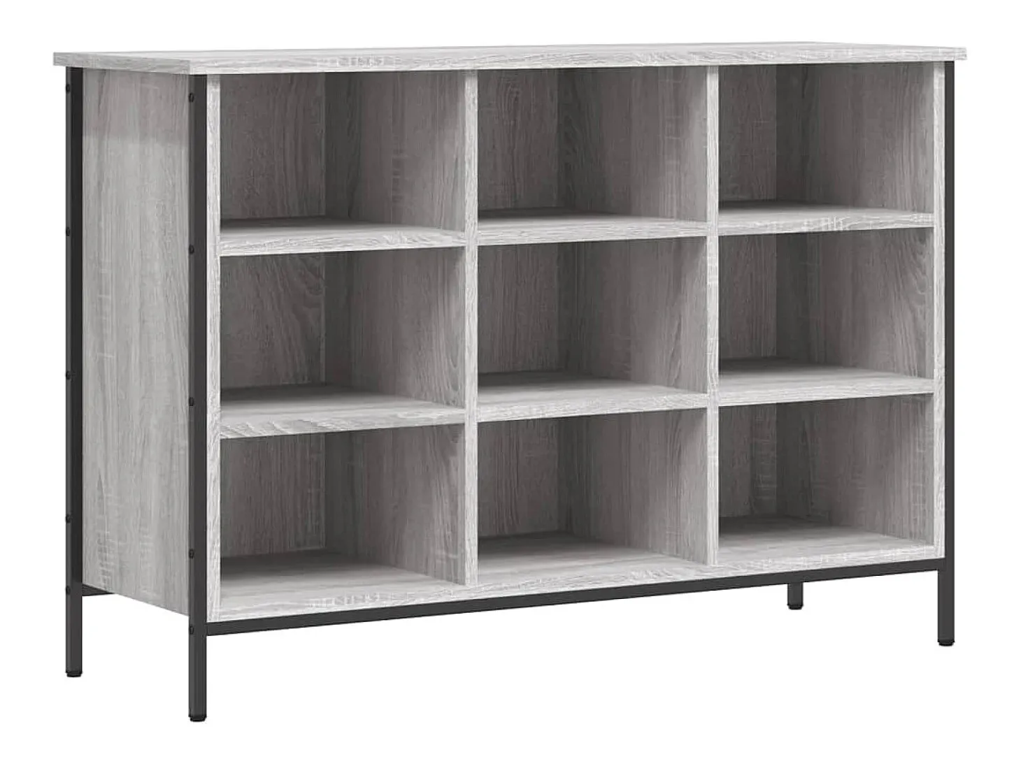 Zapatero Sonoma gris 100x35x70 cm madera de ingeniería