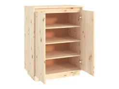 Zapatero 60x35x80 cm Madera maciza de pino