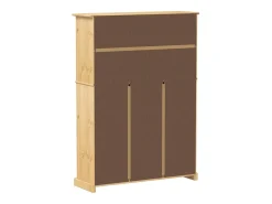 Zapatero 99x32x138 cm madera maciza de pino