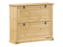Zapatero 99x32x85 cm madera maciza de pino