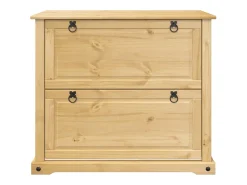 Zapatero 99x32x85 cm madera maciza de pino
