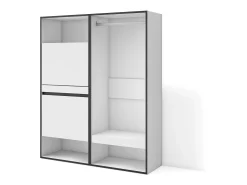 Zapatero, 120x35x145cm, Dormitorio, habitación, Vestidor abierto, Blanco