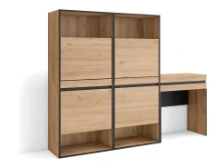 Zapatero, 190x35x145cm, Dormitorio, habitación, Tocador, Roble