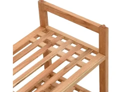 Zapateros 2 uds 69x27x41 cm Madera maciza de nogal