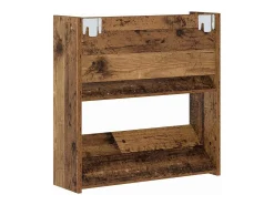Zapateros de pared 2 uds Madera vieja 60x18x60 cm