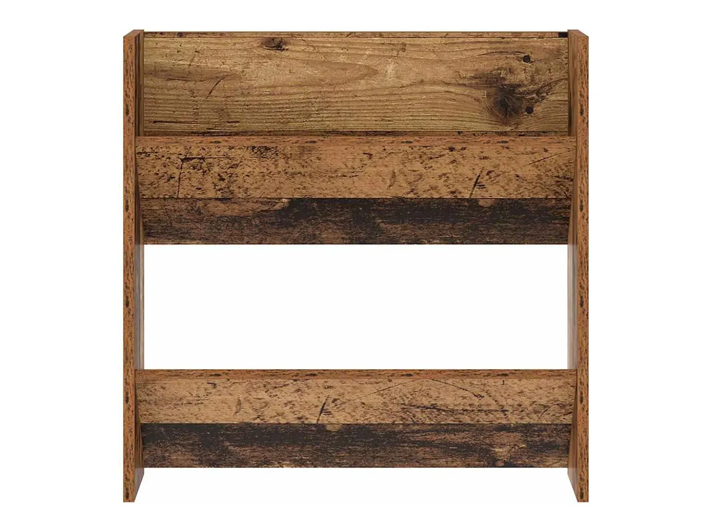 Zapateros de pared 2 uds Madera vieja 60x18x60 cm
