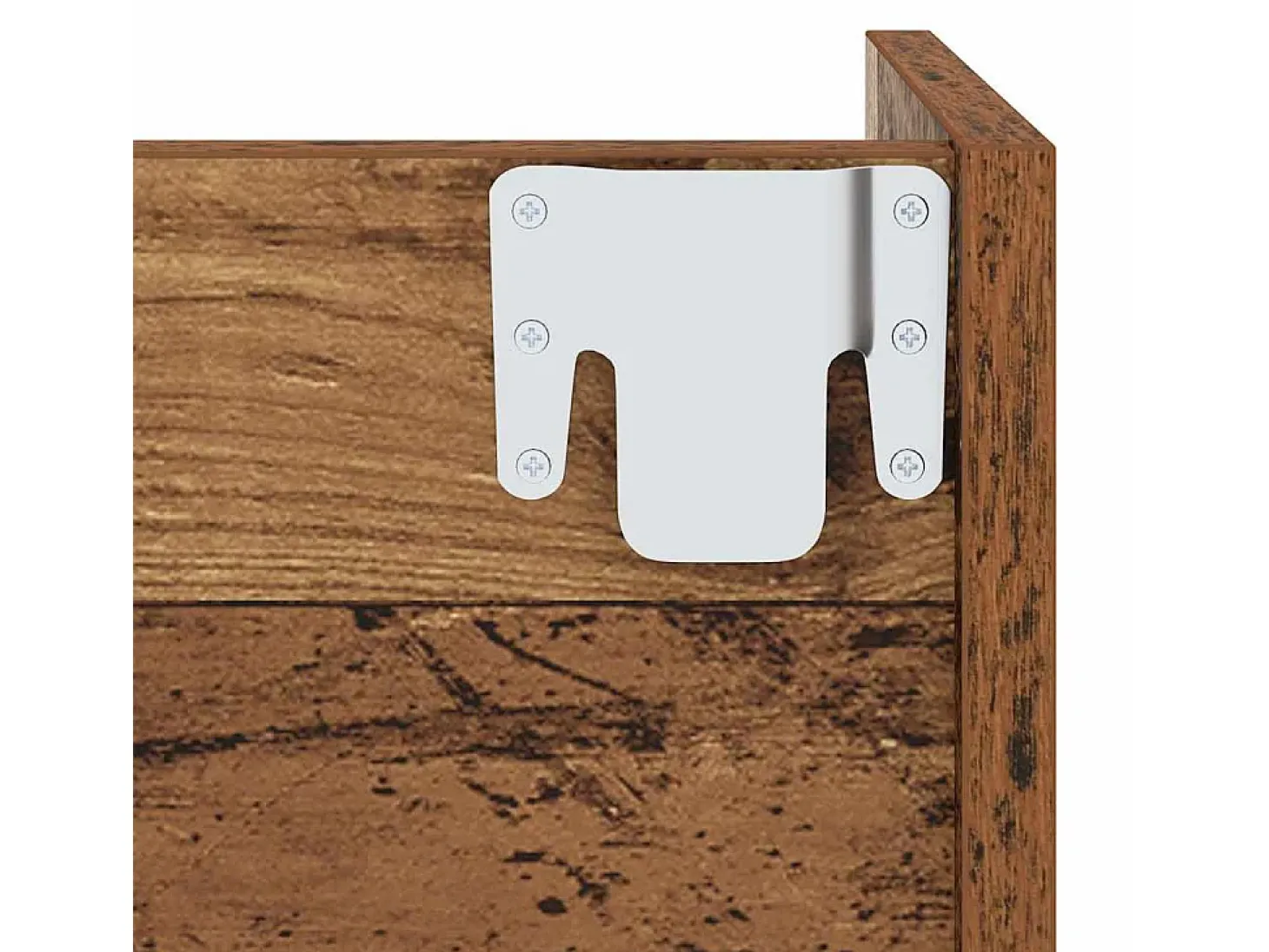 Zapateros de pared 2 uds Madera vieja 60x18x60 cm