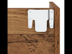 Zapateros de pared 2 uds Madera vieja 60x18x60 cm