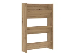 Zapateros de pared con balda Otros 2 piezas roble artesanal