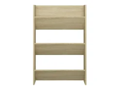 Zapateros de pared de 2 piezas Roble 60x18x90 cm Aglomerado