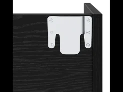 Zapateros de pared Roble negro 60 x 18 x 60 cm