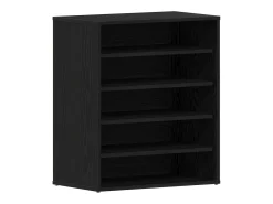 Zapateros Roble negro Madera de ingeniería 60 x 35 x 70 cm