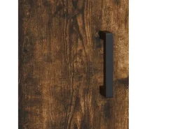 Zendra Mueble de TV madera de ingeniería roble ahumado 150x30x50 cm