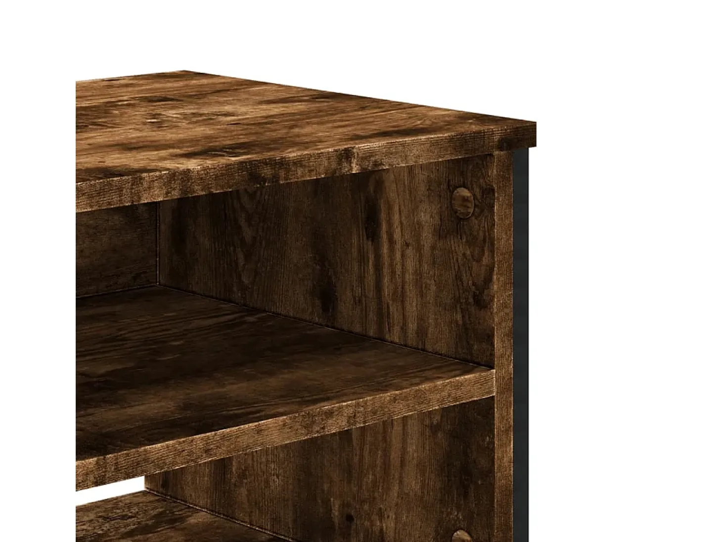 Zylar Mueble de TV madera de ingeniería roble ahumado 122x34x41 cm